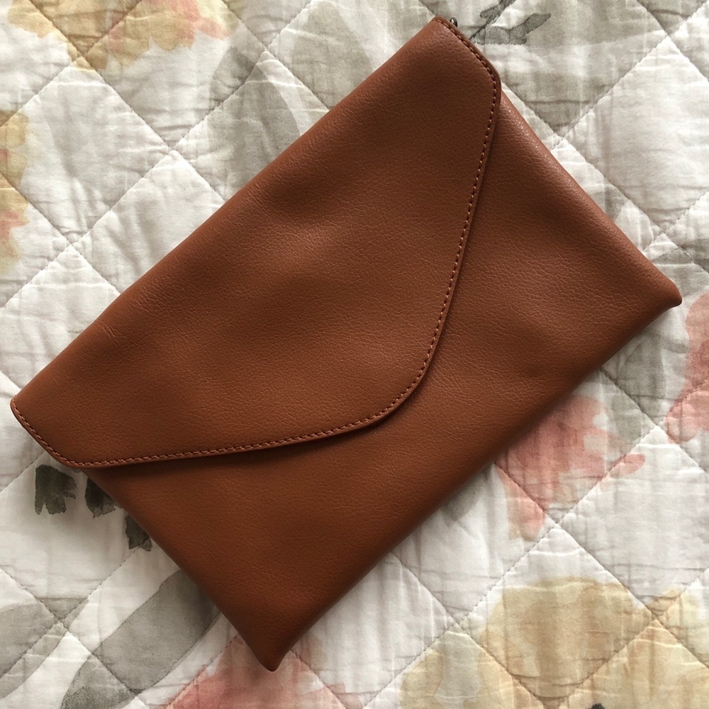 J Crew Genuine Brown Leather Handbag
